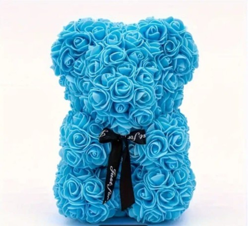 Orsetto rose 25cm regalo - rose,