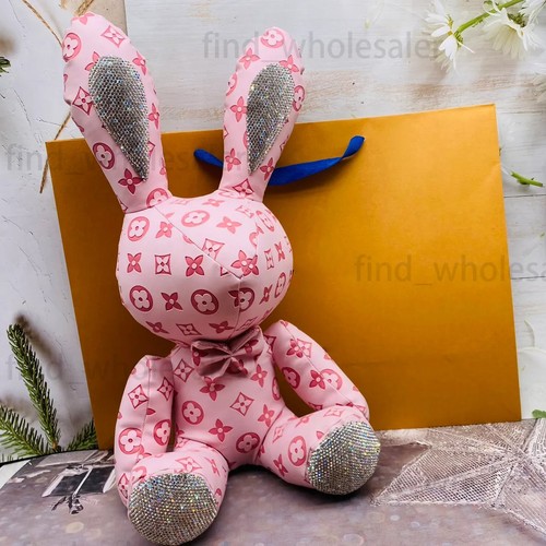 Bunny lewis monogram - bunny, rosa