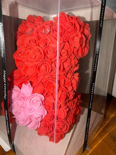 Orsetto rose artificiali - di,