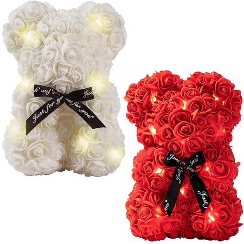 Orsetto rose artificiale - orsetto,