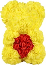 orsetto di rose gialle con