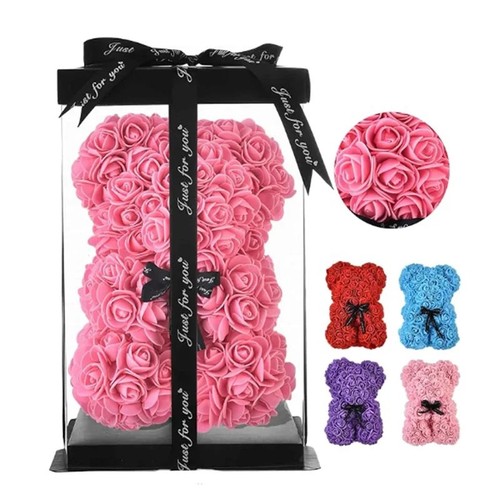 Orsetto rose artificiali 25 - rose,