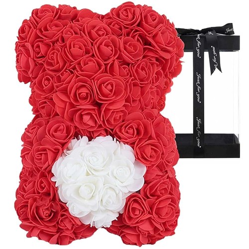 Orsetto rose rosse - rosse, mis