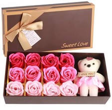 rose di sapone con orsetto