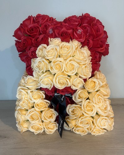Orsetto con 215 rose sapone - 215,